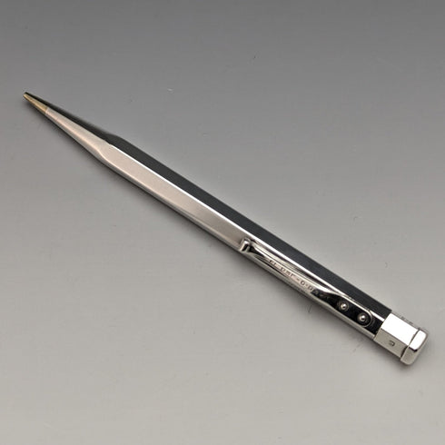 1955 British Vintage Yard O Red Sterling Silver Hexagon Propulsion Pencil Case